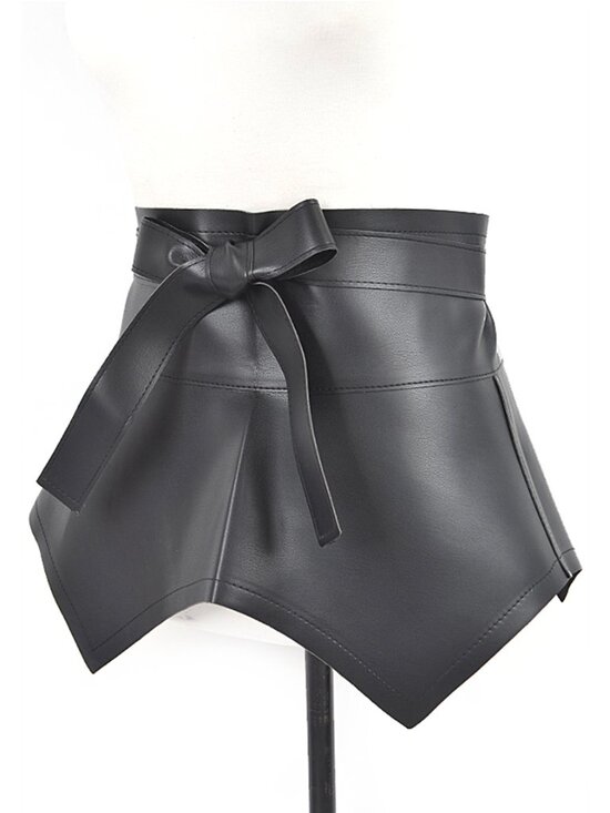 BNWT Plus Size XL Faux Leather Wrap Skirt Belt - Picture 2 of 4